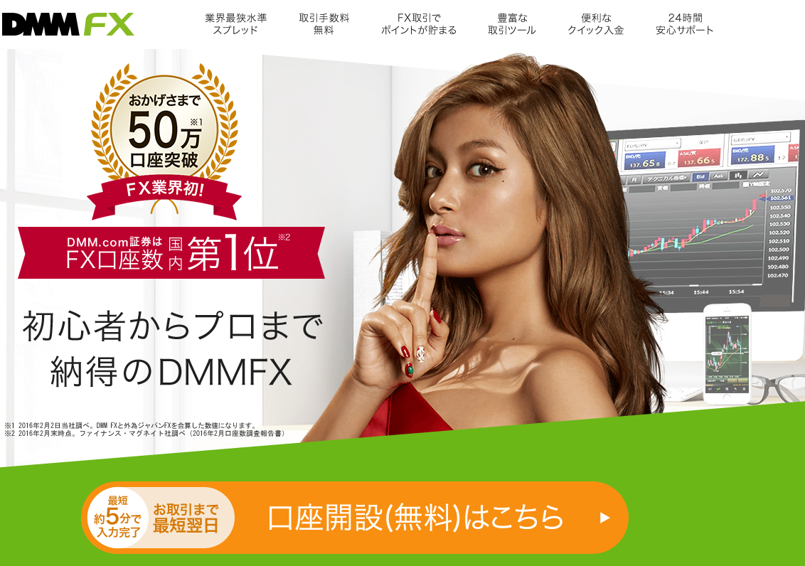 DMM.COM スワップを決済できます: 勝率50%以下で勝つための投資法